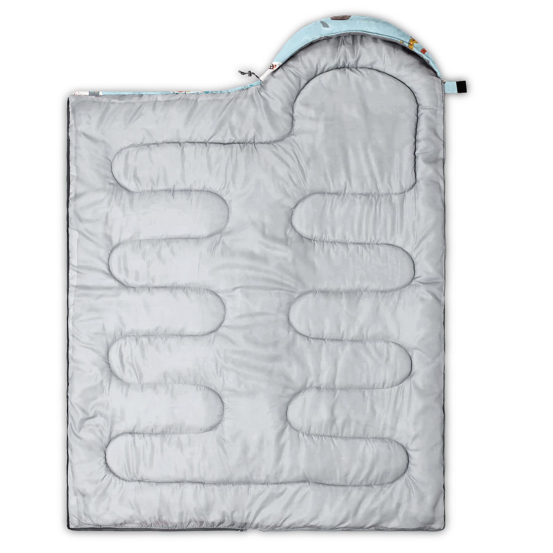 Datura Home 90.5" L x 31.5" W kid-sized sleeping bag for camping.