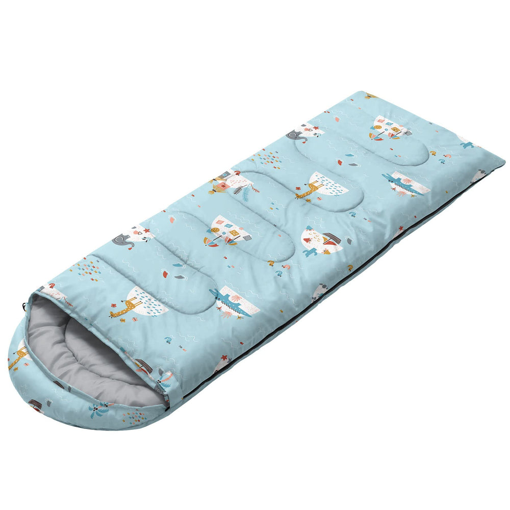 Datura Home half-circle hood with drawstring keeps warmth secure during sleep.
