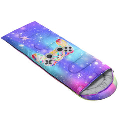 Datura home hood drawstring sleeping bag keeps head warm during chilly nights.