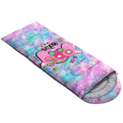 Datura home Kids Sleeping Bag features a lightweight design for easy camping trips.