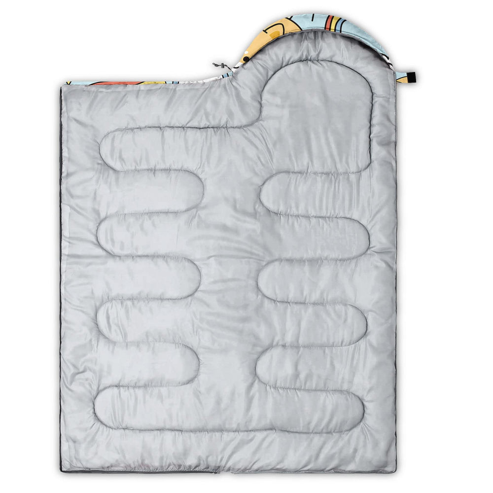 Datura Home kids sleeping bag in outdoor use highlighting versatility