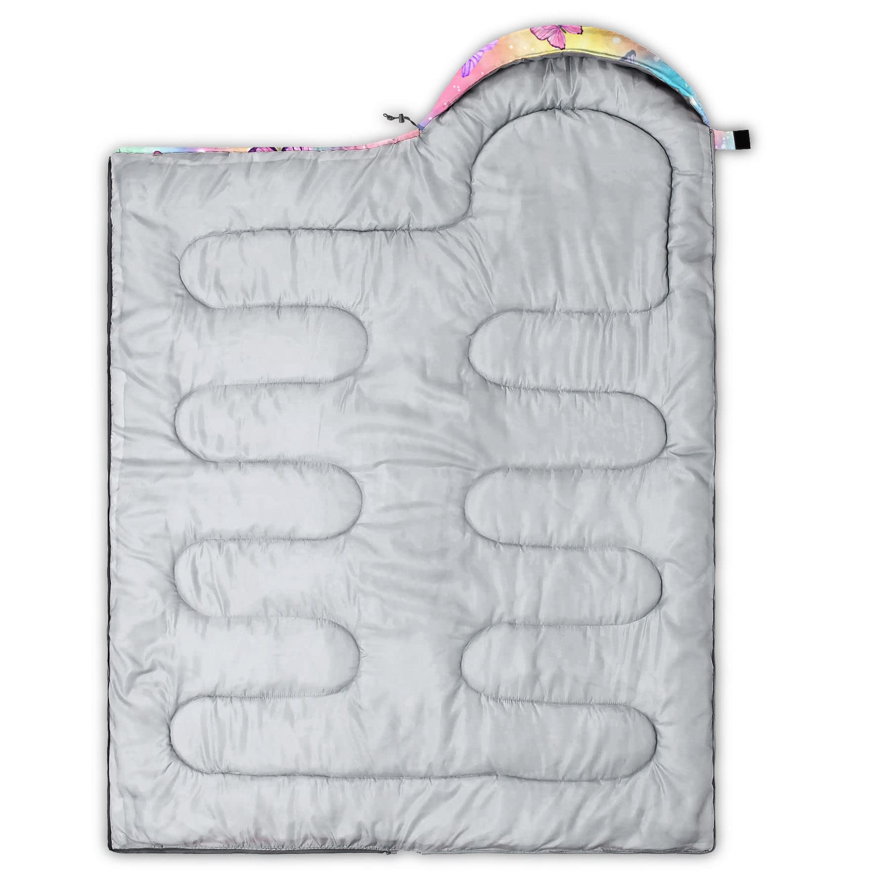 Datura Home sleeping bag features a waterproof, durable outer shell for outdoors.