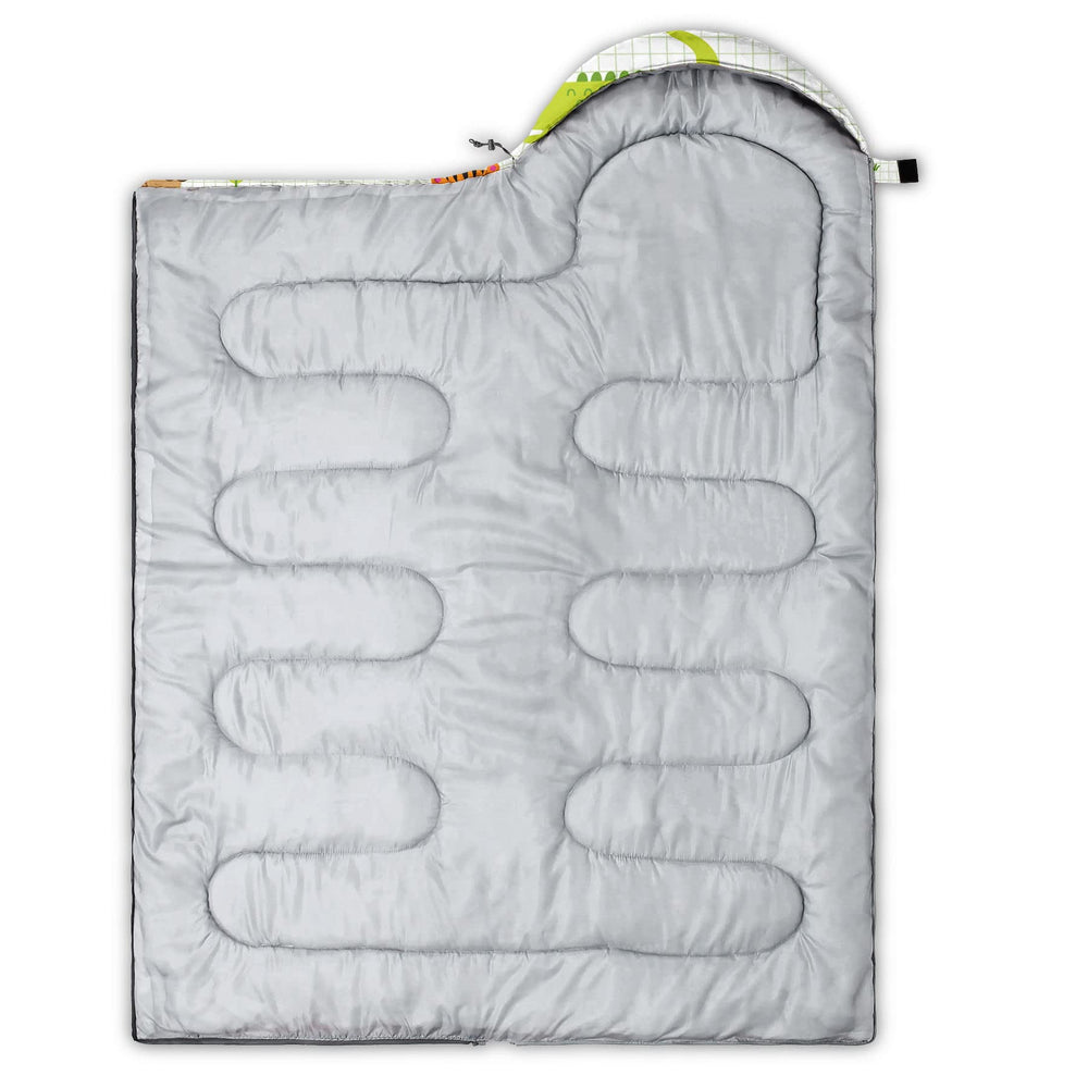 Datura Home sleeping bag features waterproof shell for damp conditions.