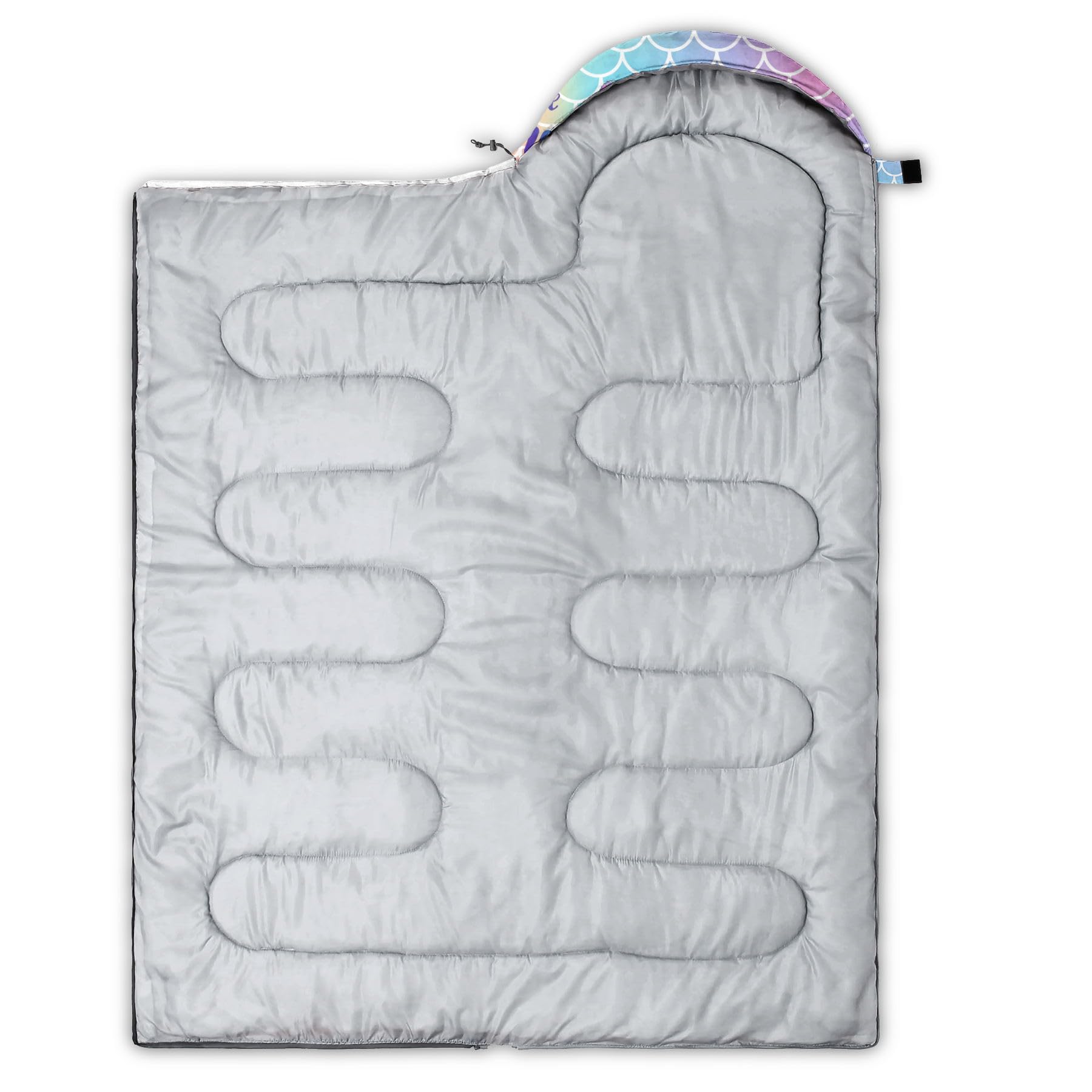 Datura Home Mermaid sleeping bag in use during camping for cozy comfort.