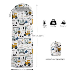 Datura home sleeping bag in compression sack shows easy portability.