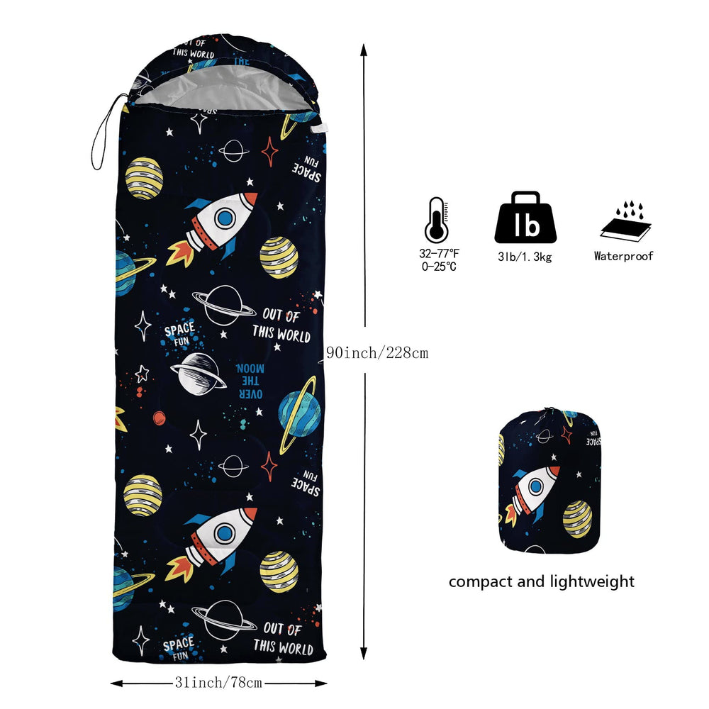 Datura Home sleeping bag compression-sack storage enables easy packing.
