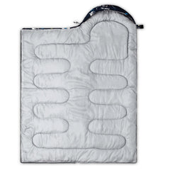 Datura Home sleeping bag packaging travel scene shows road-trip readiness.
