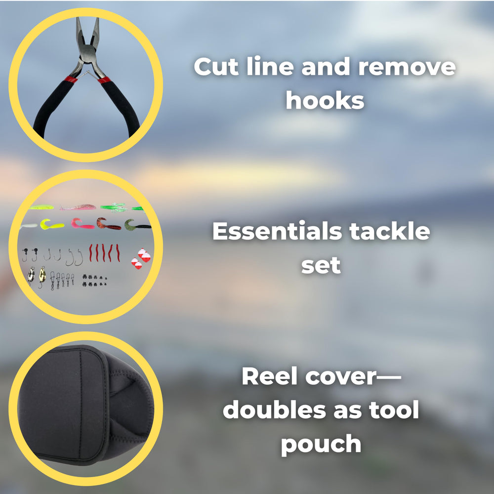Included mini pliers for quick adjustments