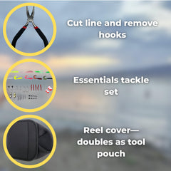 Included mini pliers for quick adjustments