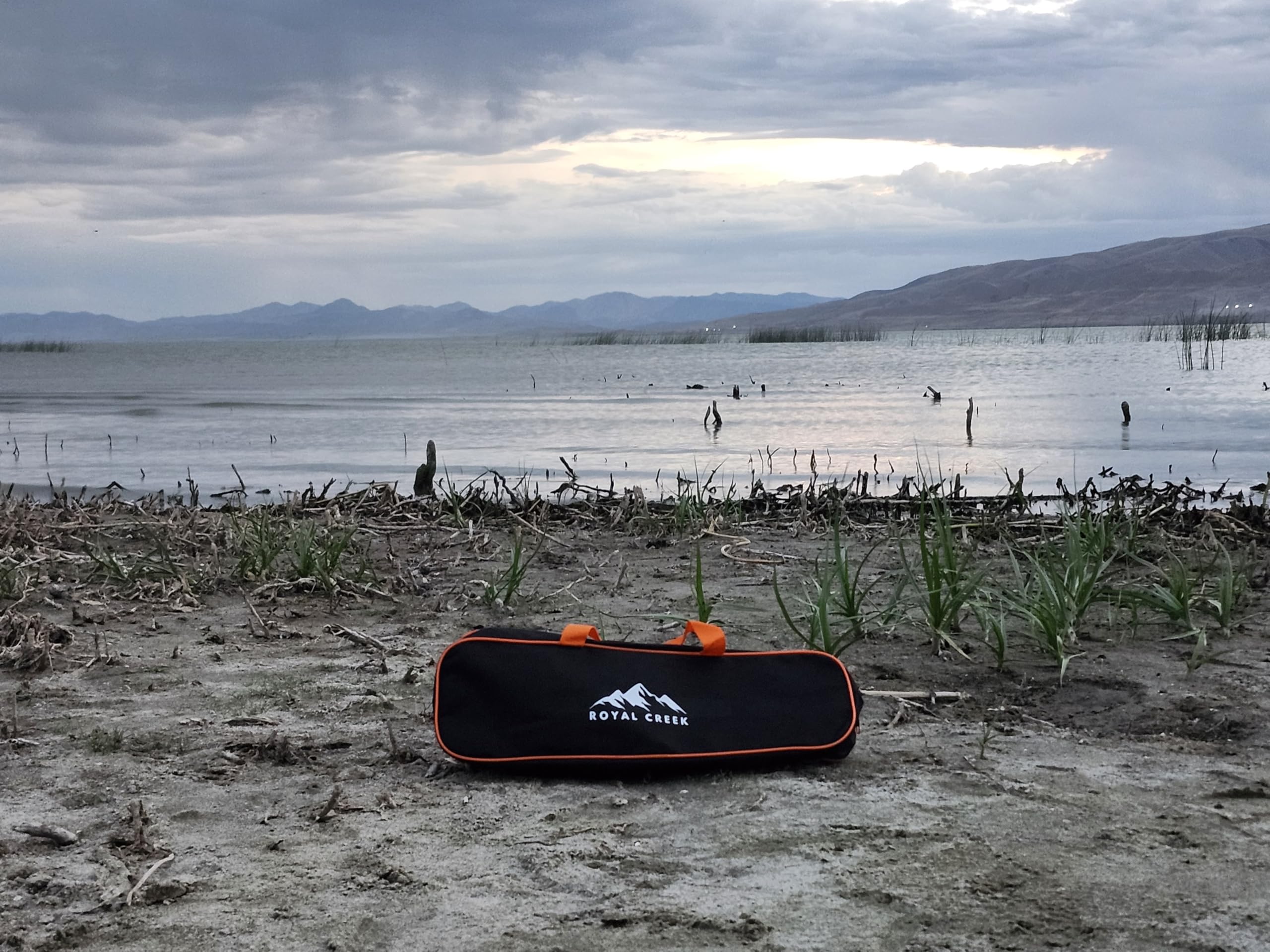Beginner-friendly Dawncaster Lite fishing kit used at a lakeside setup