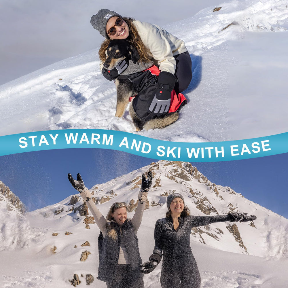 Day Wolf heated gloves on a rider for enhanced night safety