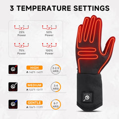 Day Wolf heated glove liner inner velvet lining keeps hands comfortable and breathable