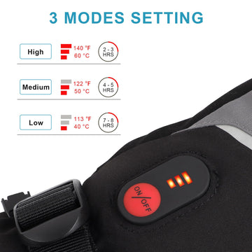 Day Wolf heated gloves with 7.4V batteries for extended outdoor warmth