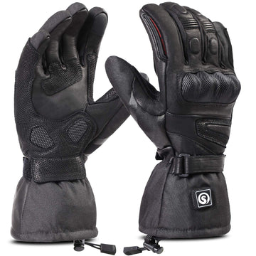 Day Wolf heated gloves back heat coverage provides full-hand warmth for cold rides.