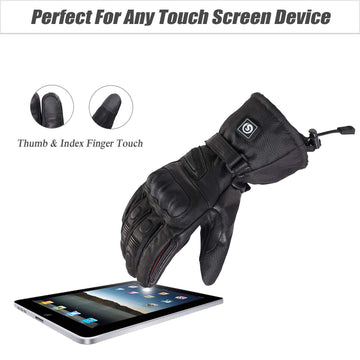 Day Wolf heated gloves cotton liner keeps hands dry and comfy.