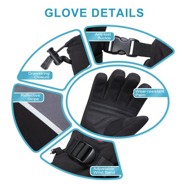 Day Wolf heated gloves in-use while skiing demonstrate reliable warmth on the slopes.