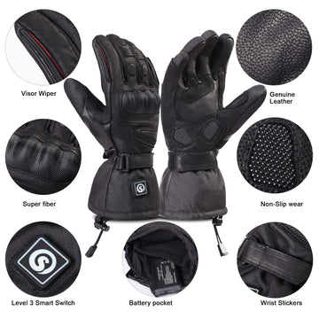 Day Wolf heated gloves sensor-fabric fingertips enable touchscreen use in cold.