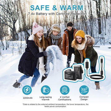 Day Wolf heated gloves windproof shell with reflective accents for safer night riding.
