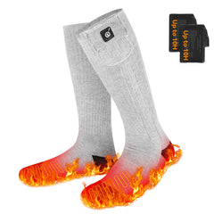 Day Wolf heated socks forefoot coverage provides even warmth for chilly outdoor activities.