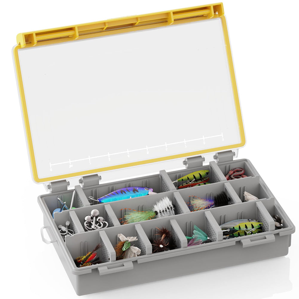 Exterior label on Dayacoco tackle box for organization