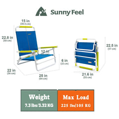 Daystar SunnyFeel chair side view highlights adjustable reclining and sturdy armrest.