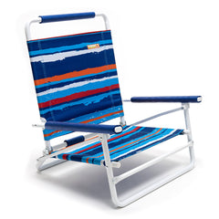 Daystar SunnyFeel low folding chair front view shows compact travel-friendly design.