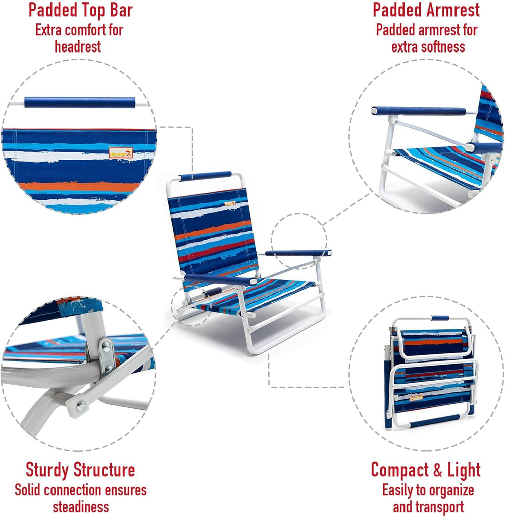 Daystar SunnyFeel shoulder straps simplify carrying to the beach or campsite.