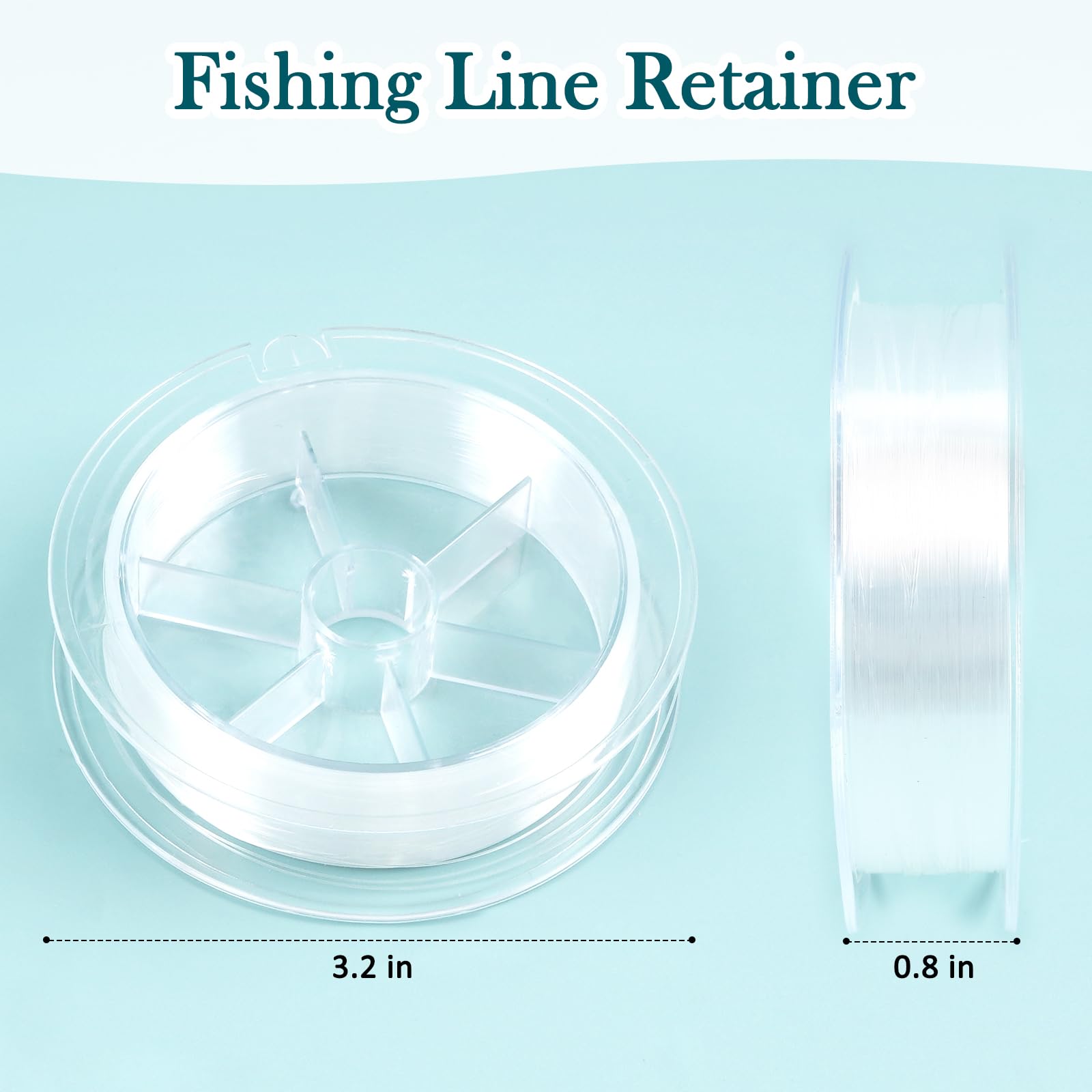 Slim braided nylon fishing line for crafts, 0.3mm diameter