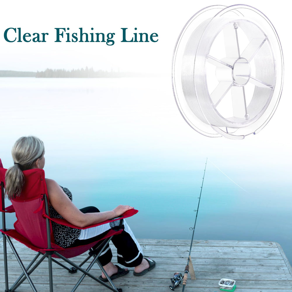 Beading and jewelry making with clear fishing line