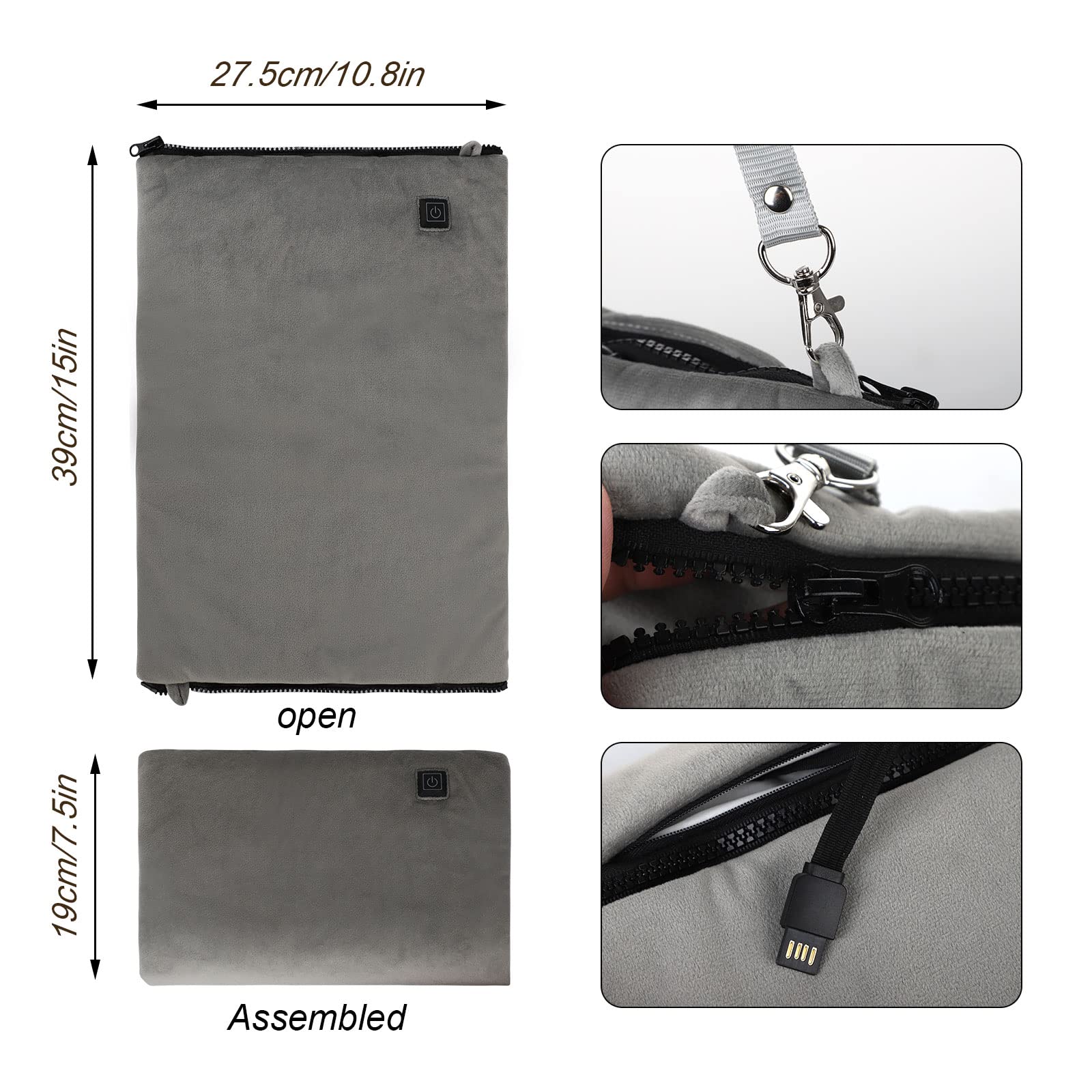 DCQRY compact 38x28 cm size fits hands and knees