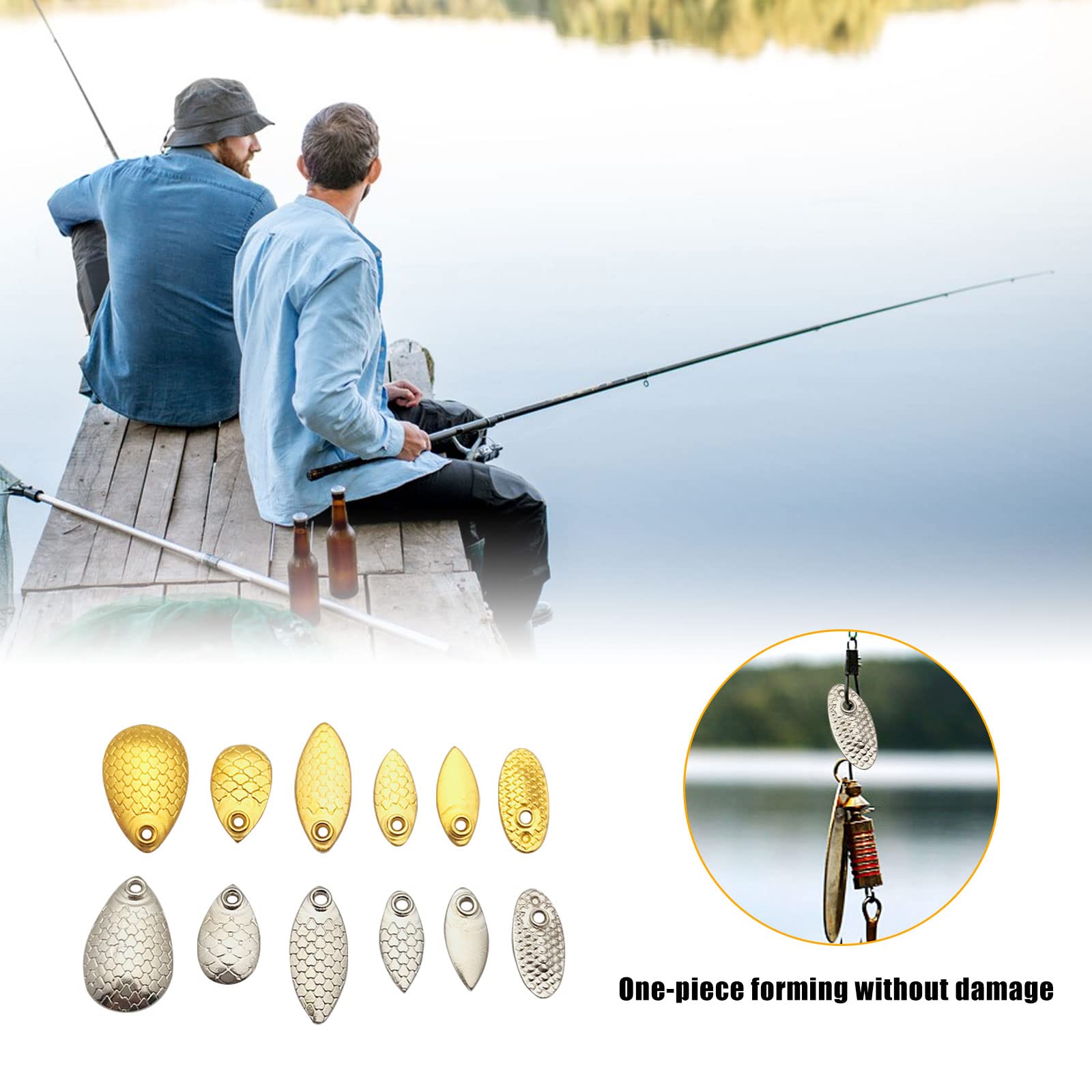 dcvbny reflective blades brighten dark water for better lure visibility