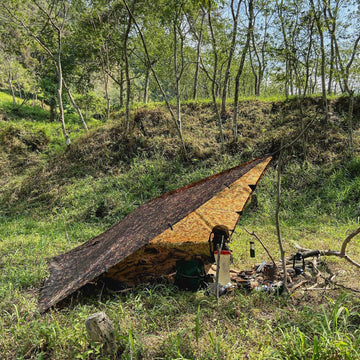 DD Hammocks DD Tarp 3x3 MC packable and compact when stowed