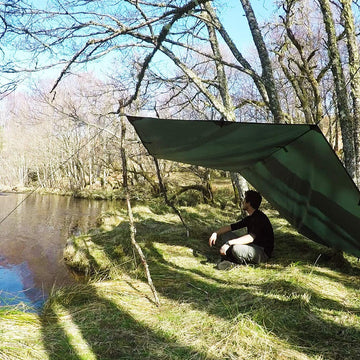DD Hammocks DD Tarp 3x3 olive green outdoor shelter for hammock setup and ground use