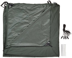 DD Hammocks Superlight Tarp showing 10x10 coverage for versatile setups