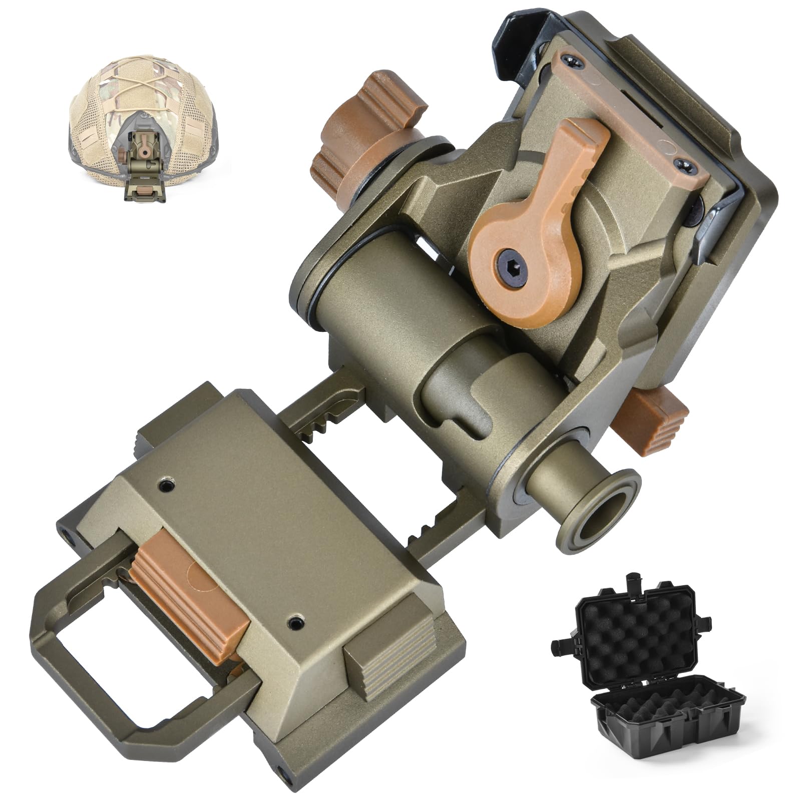 DDayuanwei NVG mount with stable aluminum build provides reliable helmet attachment.
