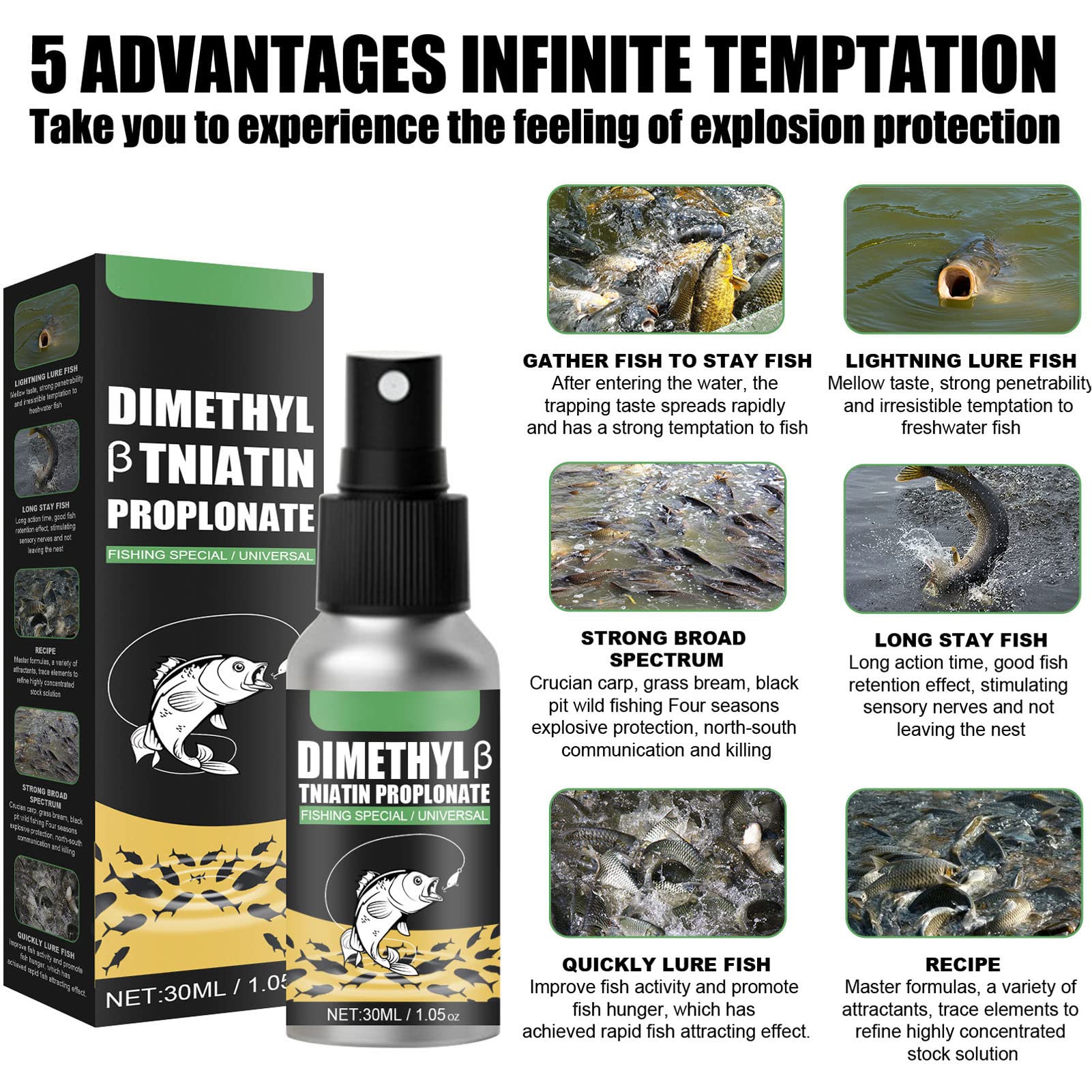 Ddewing bait attractant spray nozzle ready for quick application.