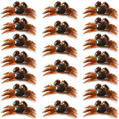 DDfishing crab lure 3D silicone brown with lifelike movement attracts varied fish.