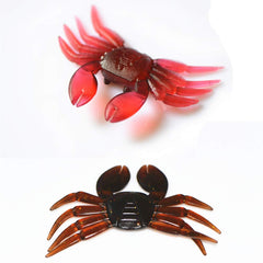 DDfishing soft silicone crab bait brown highlights vibrant colors for attracting bites.