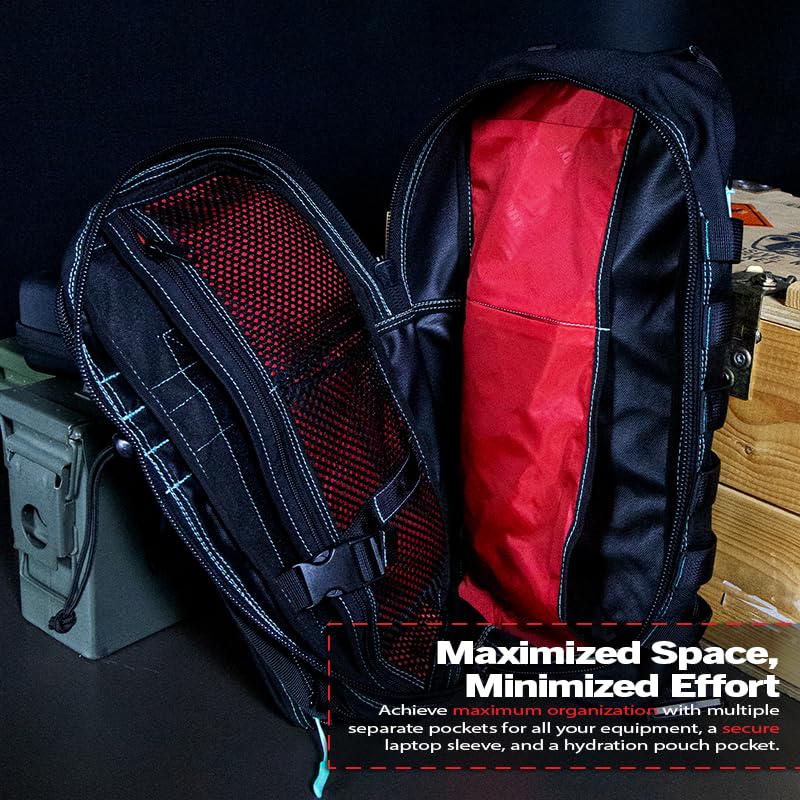 DDT Assassing Large Sling Bag Ice, rugged 1000D nylon material with coating
