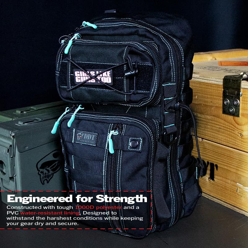 DDT Assassing Large Sling Bag Ice, MOLLE webbing for modular attachment options