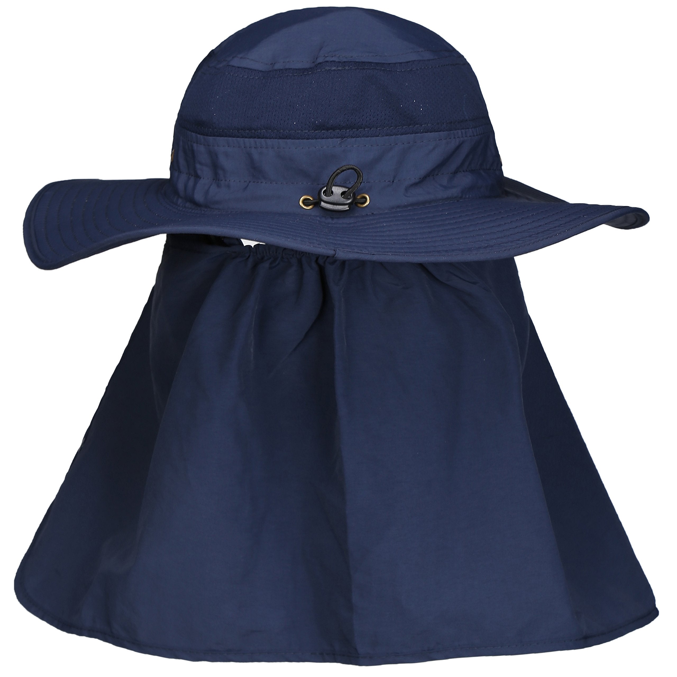 Mesh side panels for ventilation on DDYOUTDOOR cap