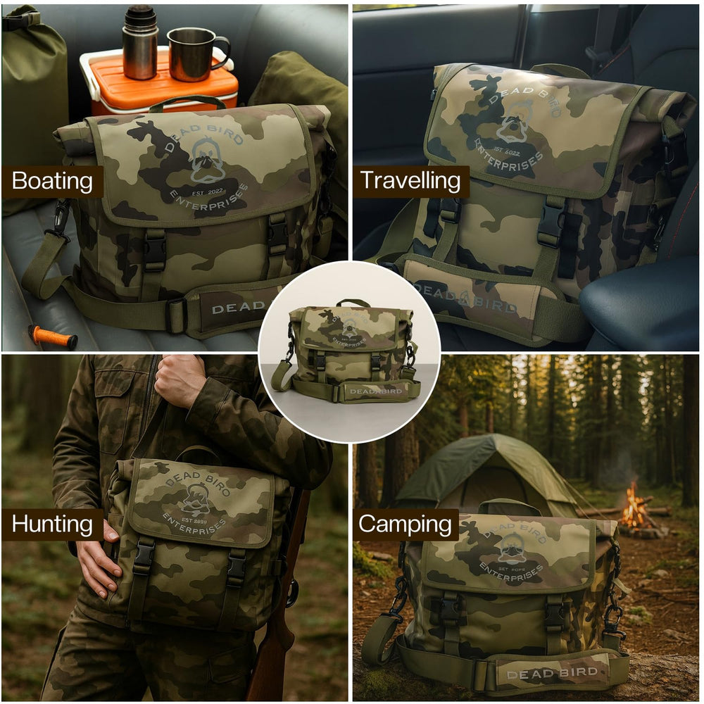 Dead Bird Enterprises compact crossbody design suits hiking and commuting