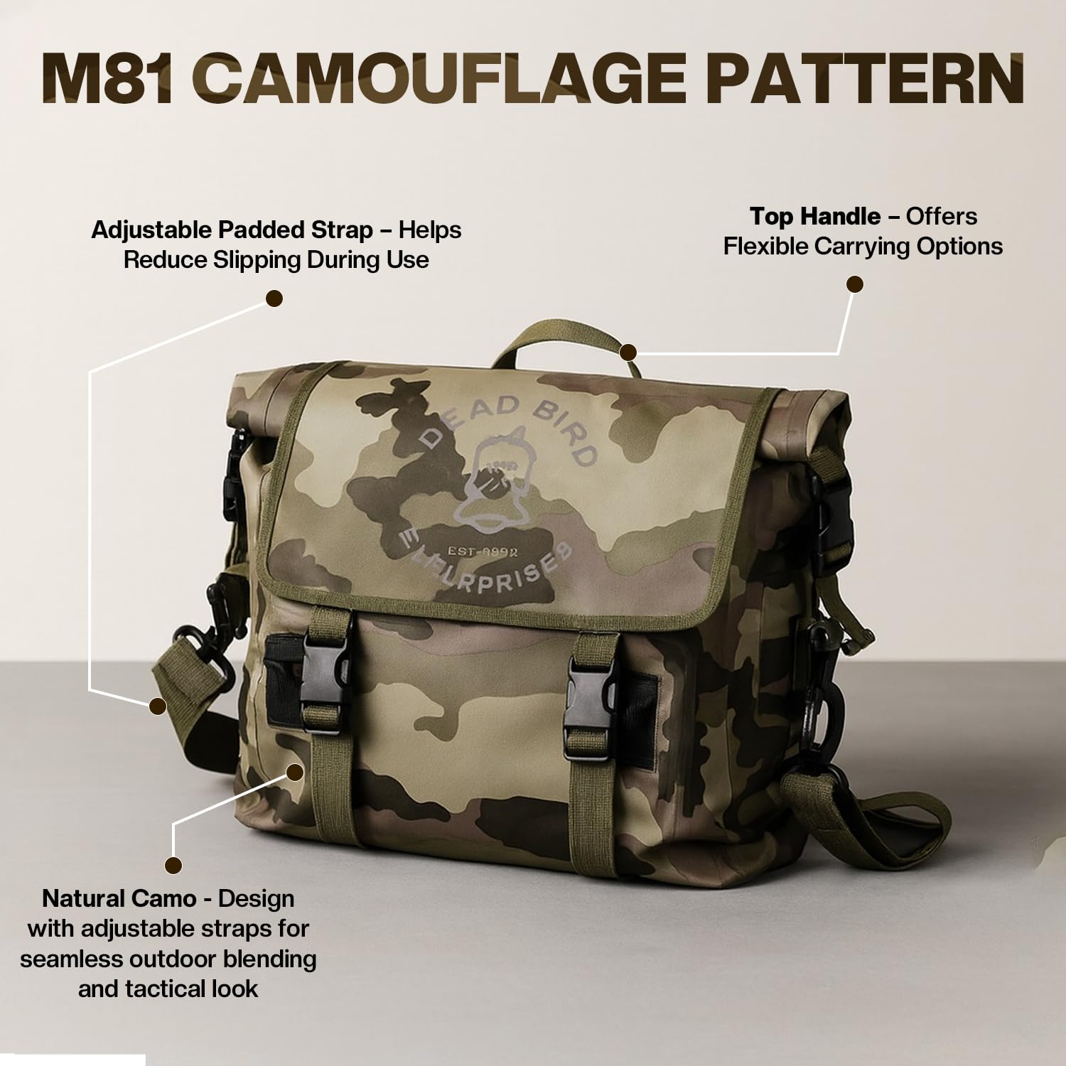 Dead Bird Enterprises molded EVA bottom provides structure for daily use