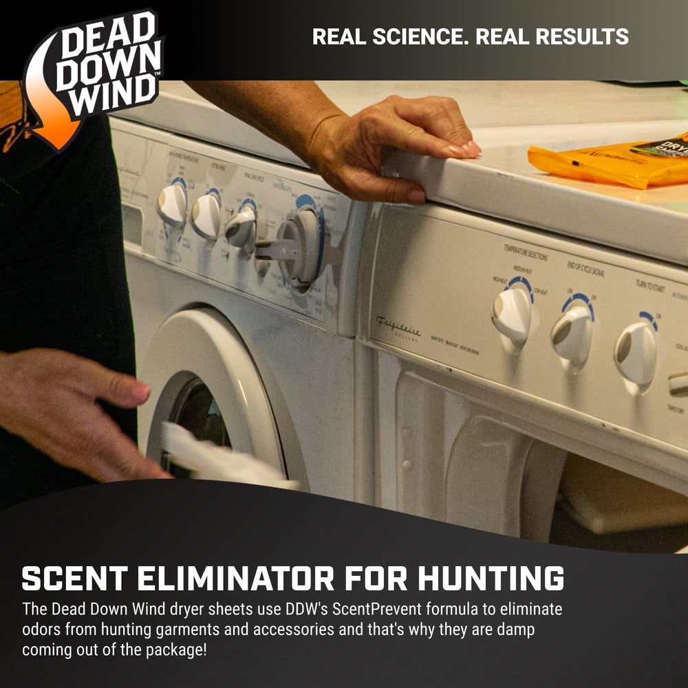 Dead Down Wind anti-static dryer sheets for outdoor gear
