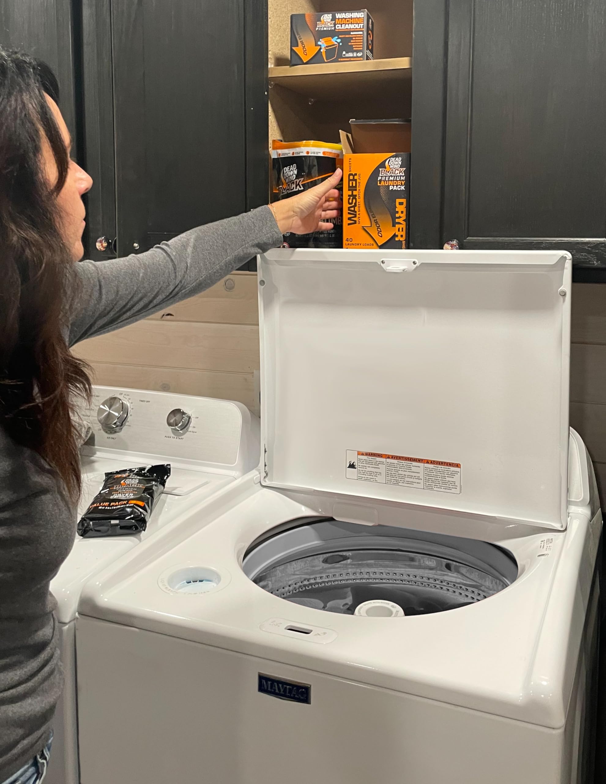 Dead Down Wind BLACK includes a free washing machine cleanout with purchase.
