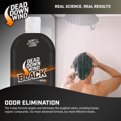 Dead Down Wind BLACK conditioner image highlighting hair conditioning for outdoor use