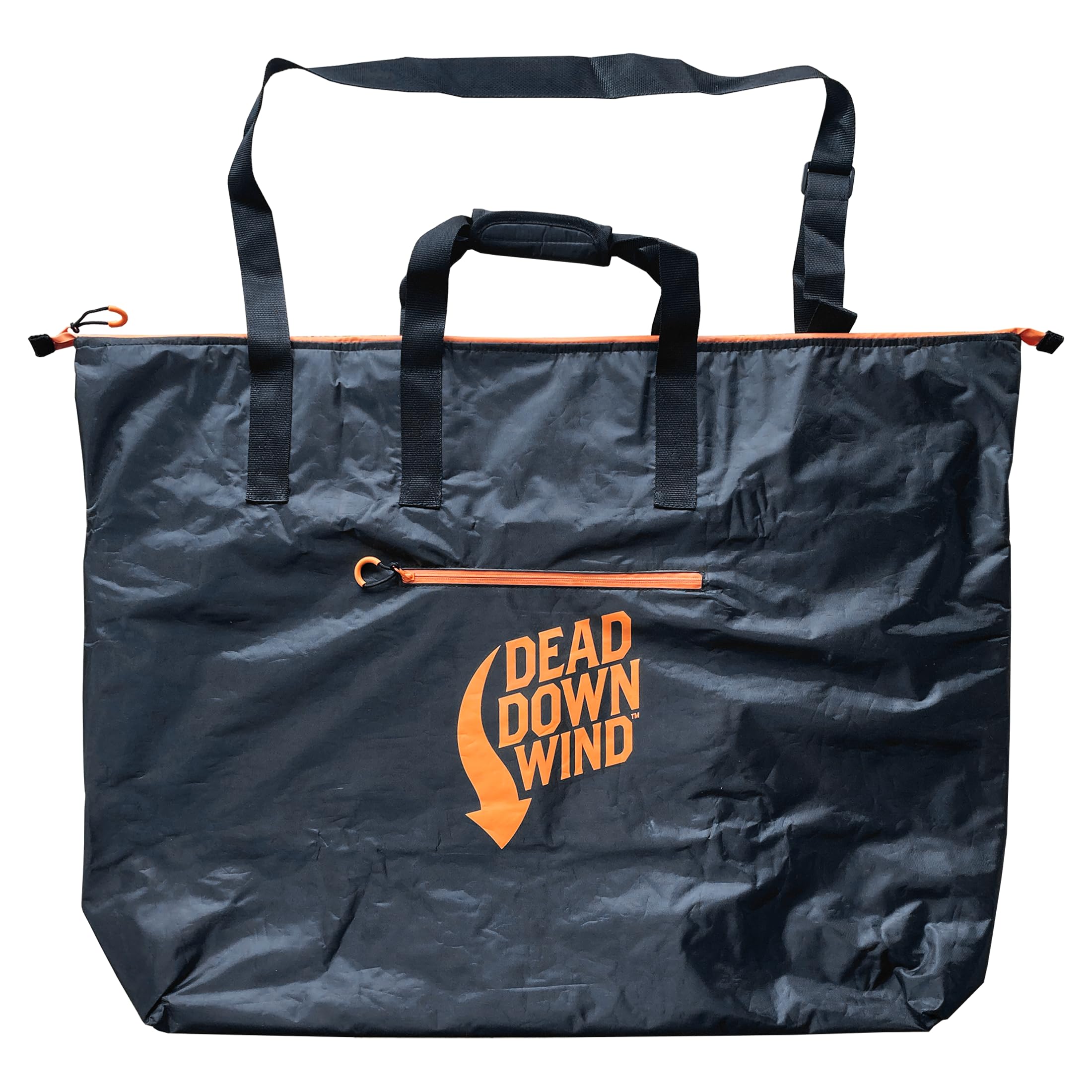 Dead Down Wind Black Premium Travel Bag, full view showing size and rugged build for hunts
