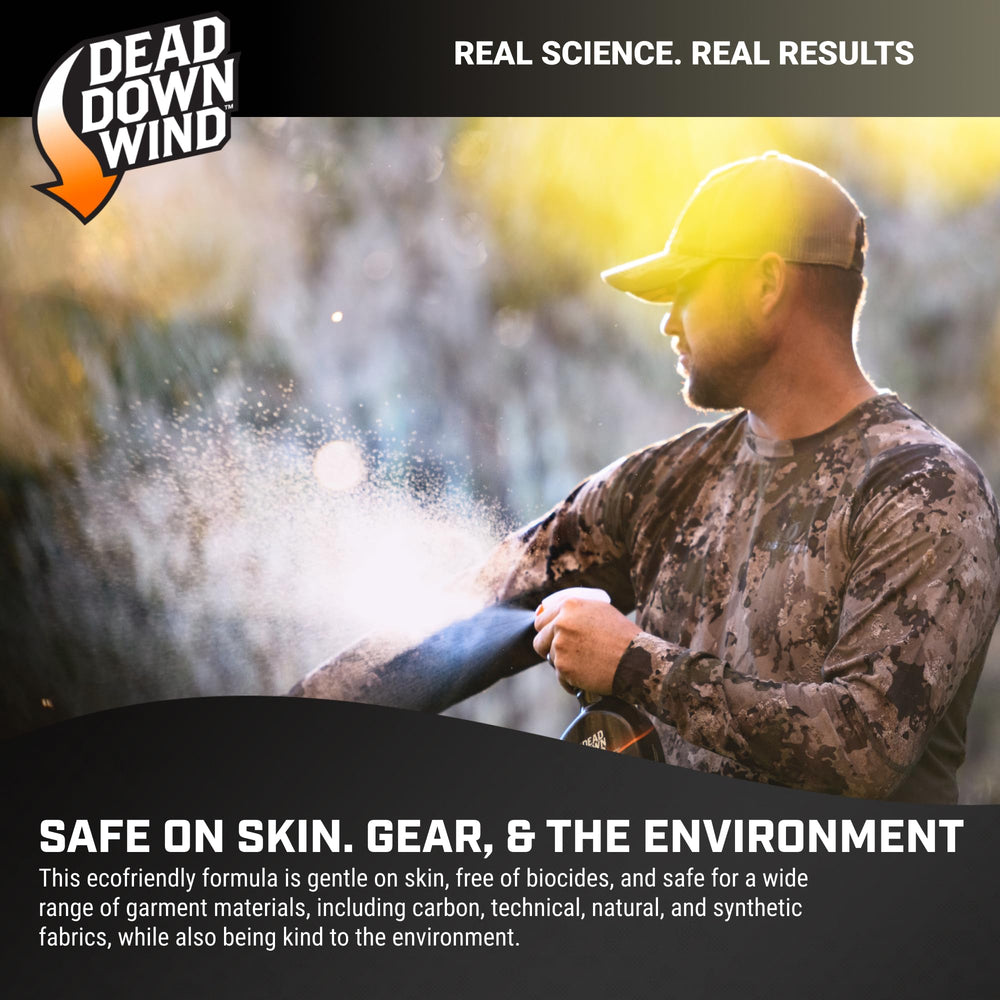 Eco-friendly Dead Down Wind Black formula safe for skin and fabrics