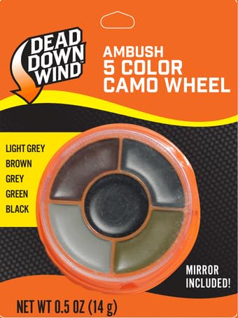 Dead Down Wind 5-color Camo Wheel shows color blend options for versatile hunting environments.