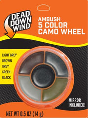 Dead Down Wind 5-color Camo Wheel shows color blend options for versatile hunting environments.